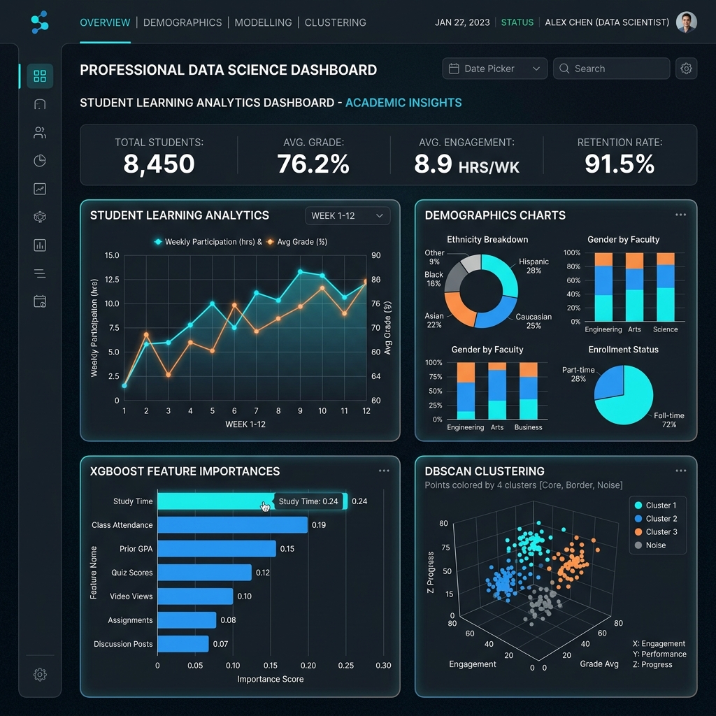 OULAD Analytics Pipeline Mockup